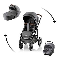 Britax Römer Smile 5Z Comfort Core Set 3in1 Mineral Grey Style
